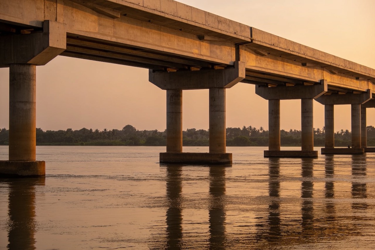 Bridge & Structural Engineering — Completed bridge at dusk