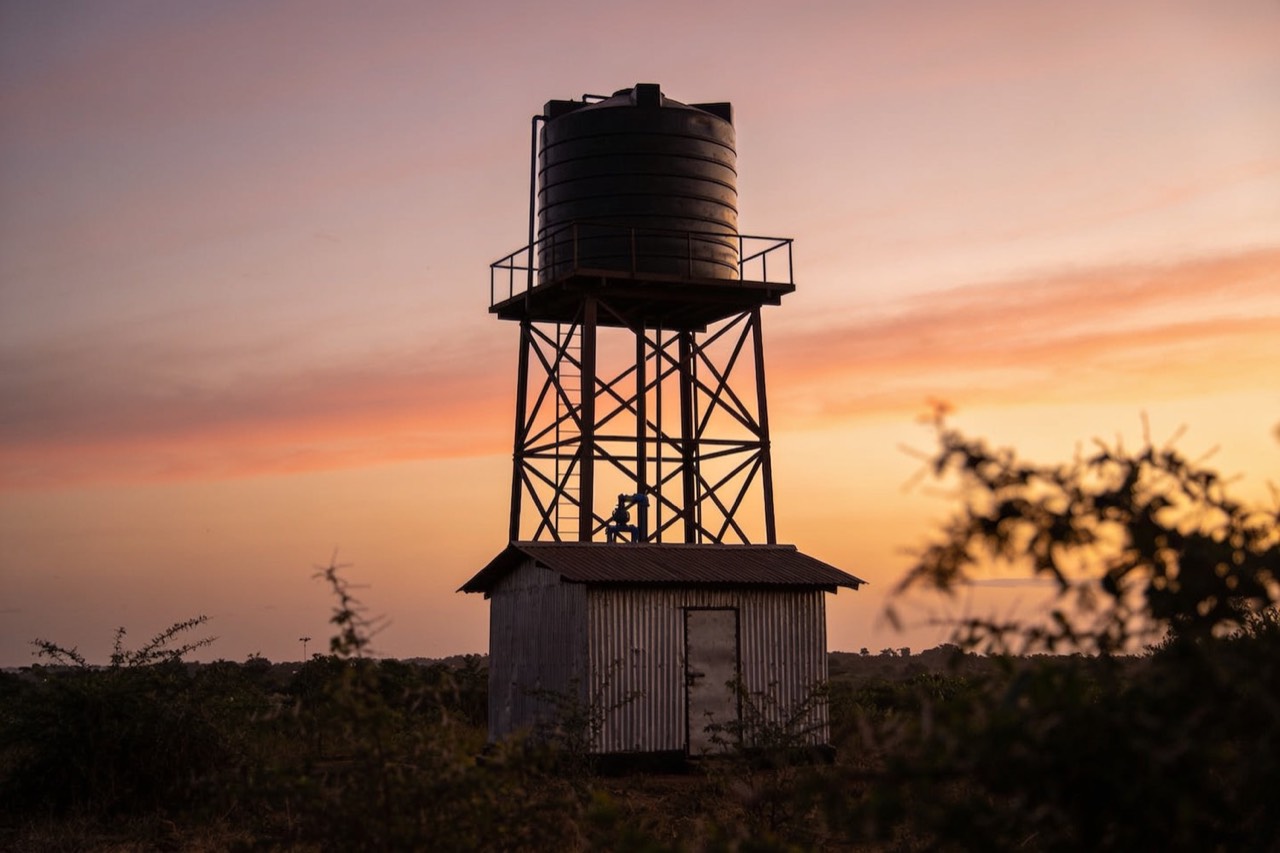 Water Resources & Environmental Engineering — Water tower at dusk