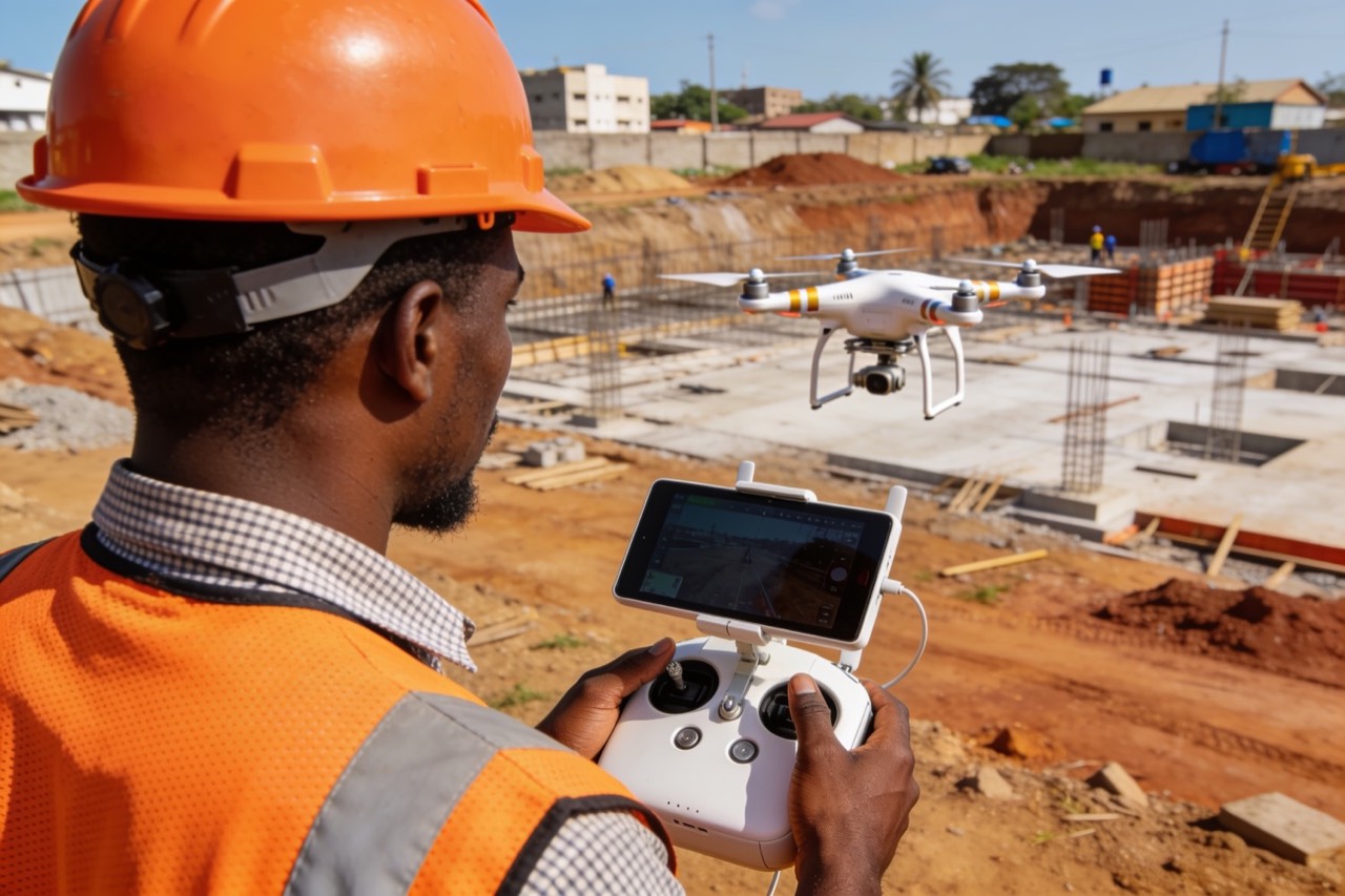 Project Management — Drone survey for progress monitoring