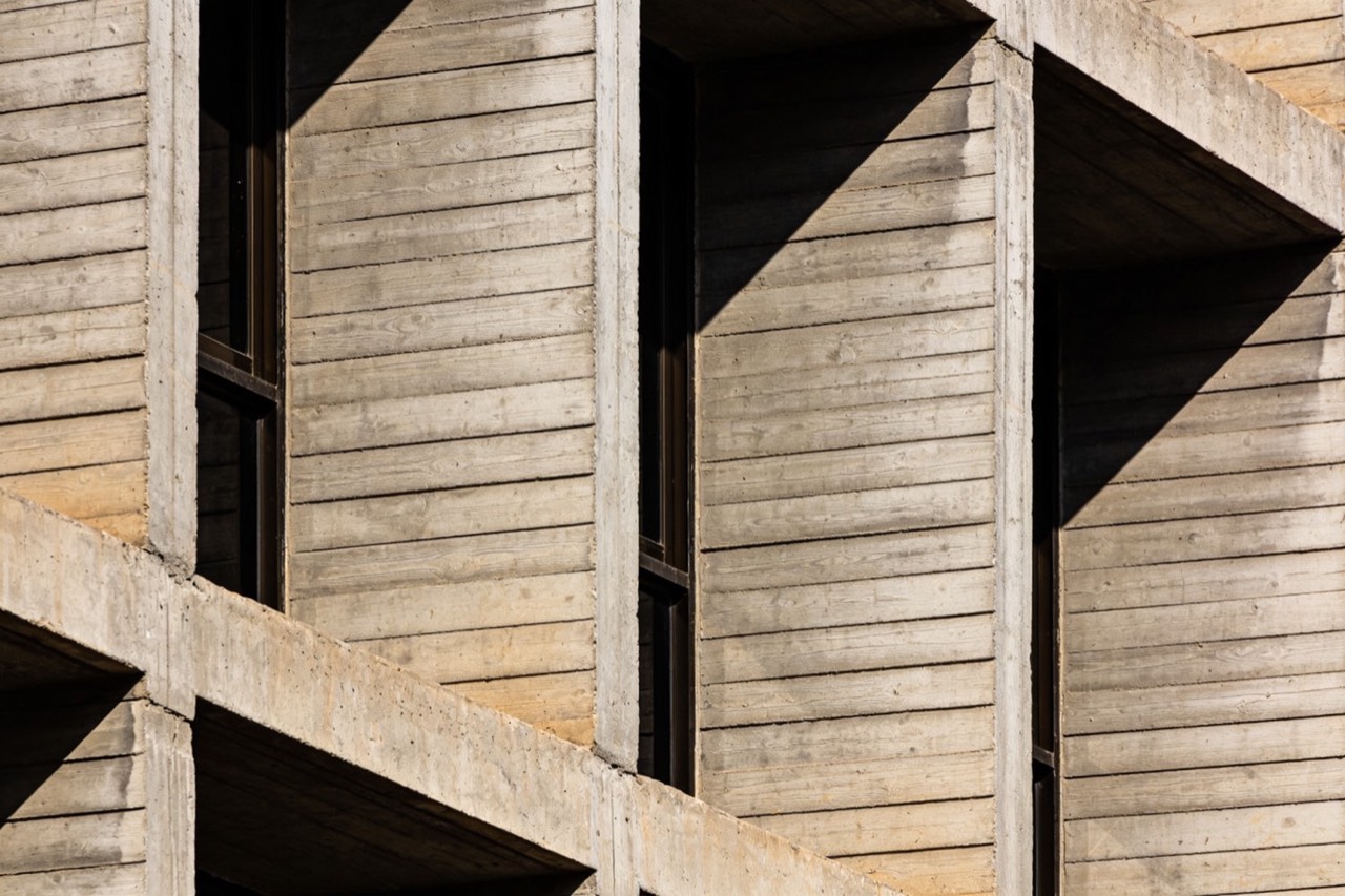 Architecture & Urban Planning — Concrete fin facade detail