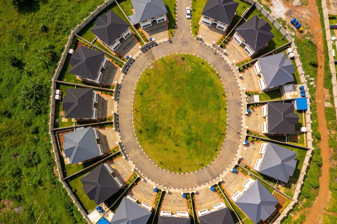 Architecture & Urban Planning — Estate layout from above