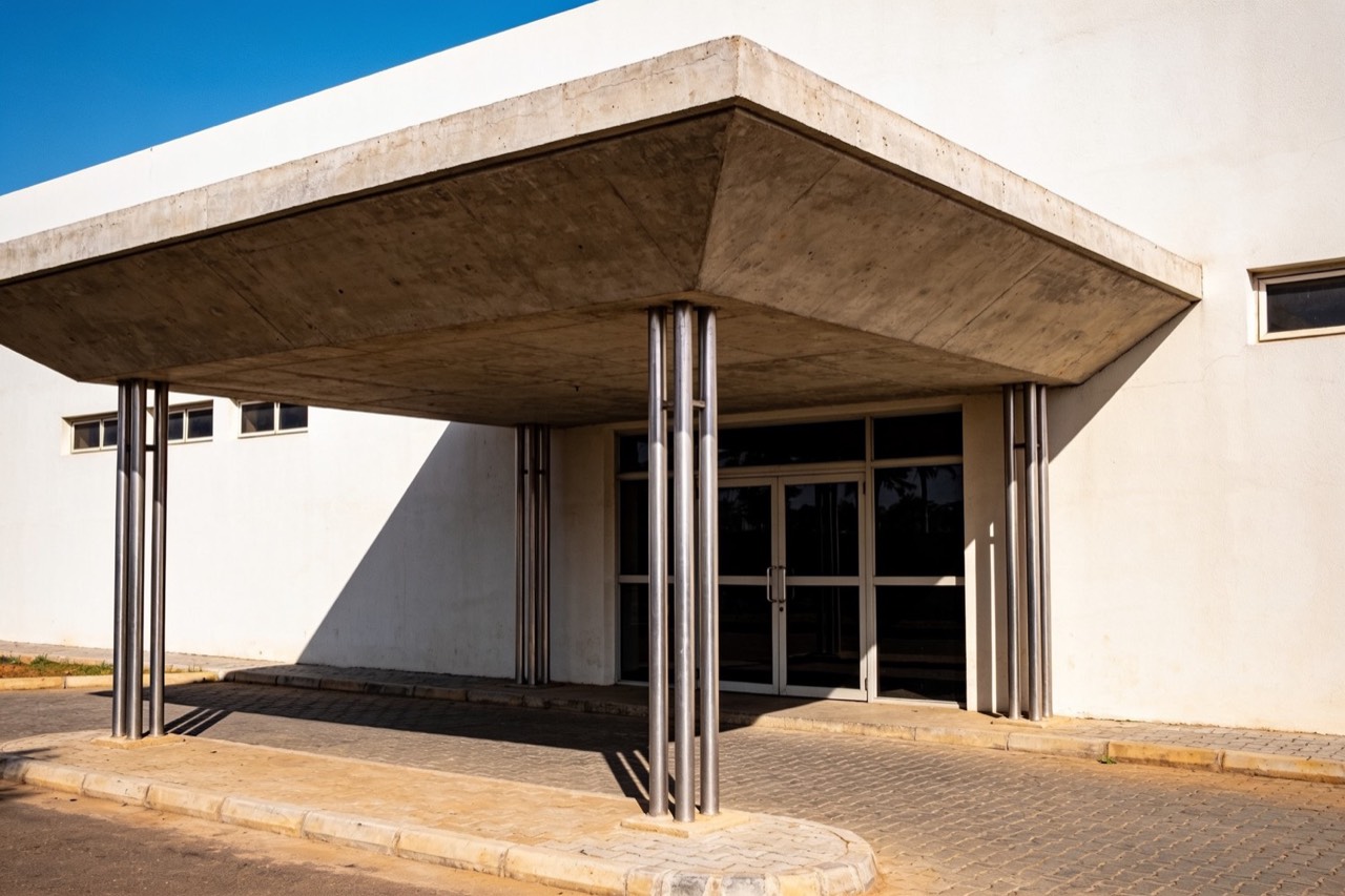 Architecture & Urban Planning — Entrance canopy detail